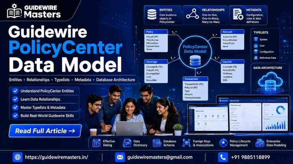 Guidewire Policycenter Data Model